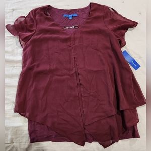 Burgandy Blouse